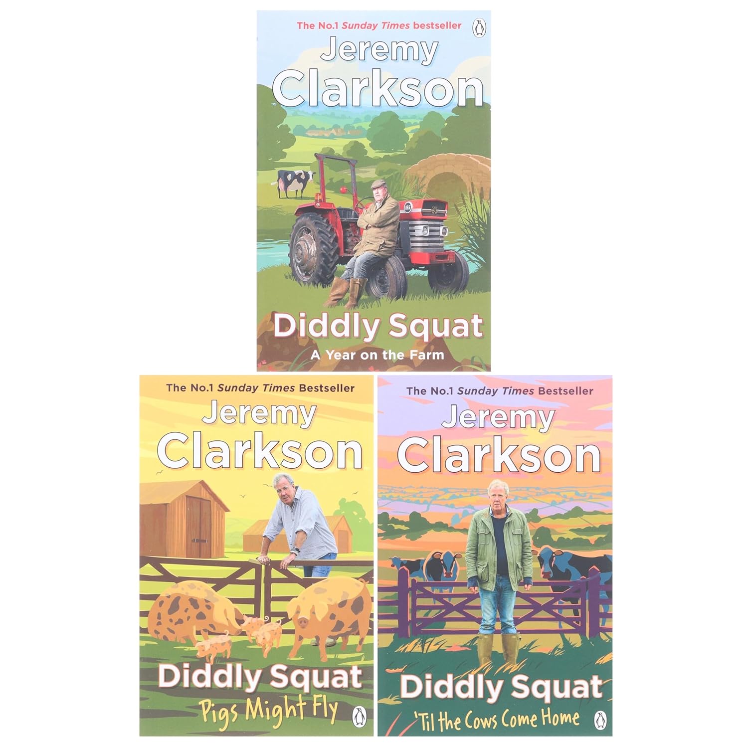 Jeremy Clarkson Diddly Squat 3 Book Set Collection by Jeremy Clarkson