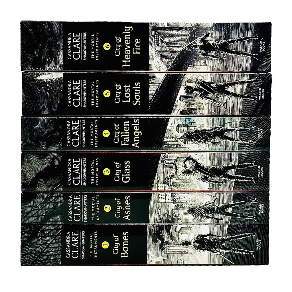 The Mortal Instruments 6 Books Collection Set By Cassandra Clare(City of Bones, City of Ashes, City of Glass, City of Lost Soul, City of Fallen Angels & City of Heavenly Fire)