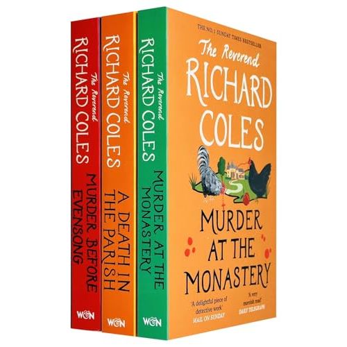 Canon Clement Mysteries Collection 3 Books Set by Reverend Richard Coles | Murder at the Monastery, A Death in the Parish & Murder Before Evensong