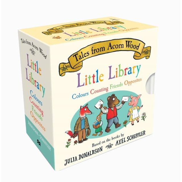 Tales From Acorn Wood Little Library & The Gruffalo Little Library 8 Board Book Collection Set