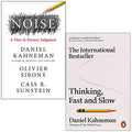 Noise  & Thinking Fast and Slow By Daniel Kahneman 2 Books Collection Set