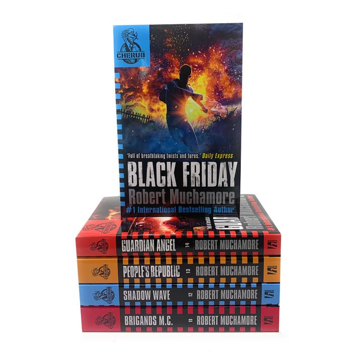 Cherub Series 3 Robert Muchamore Collection 5 Books Set (Books 11 To 15) (Brigands M.C, Guardian Angel, Black Friday, Shadow Wave, People's Republic)