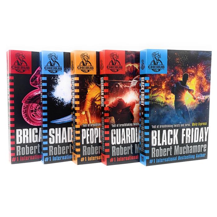 Cherub Series 3 Robert Muchamore Collection 5 Books Set (Books 11 To 15) (Brigands M.C, Guardian Angel, Black Friday, Shadow Wave, People's Republic)