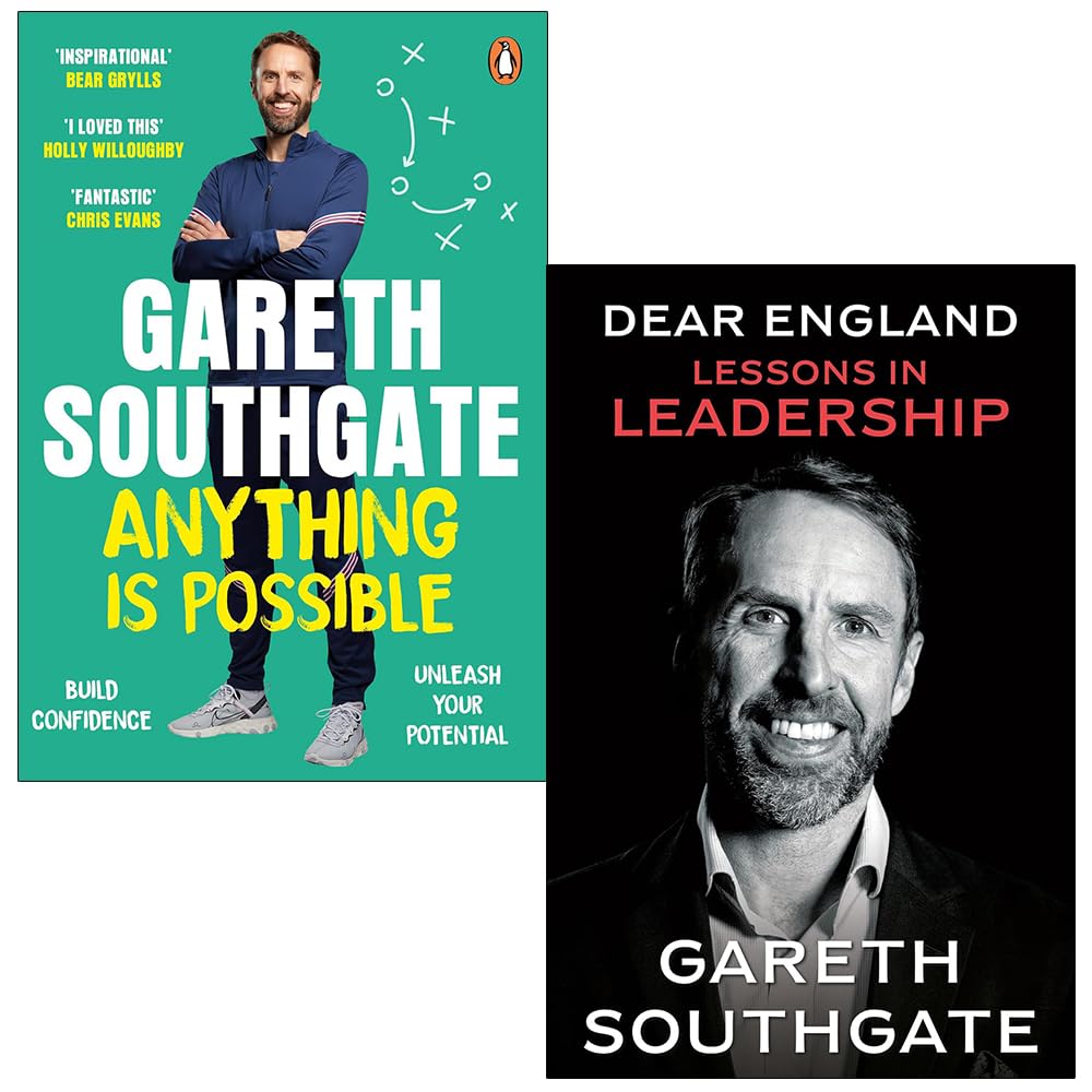 Gareth Southgate 2 Books Collection Set (Anything is Possible(HB) & Dear England Lessons in Leadership)