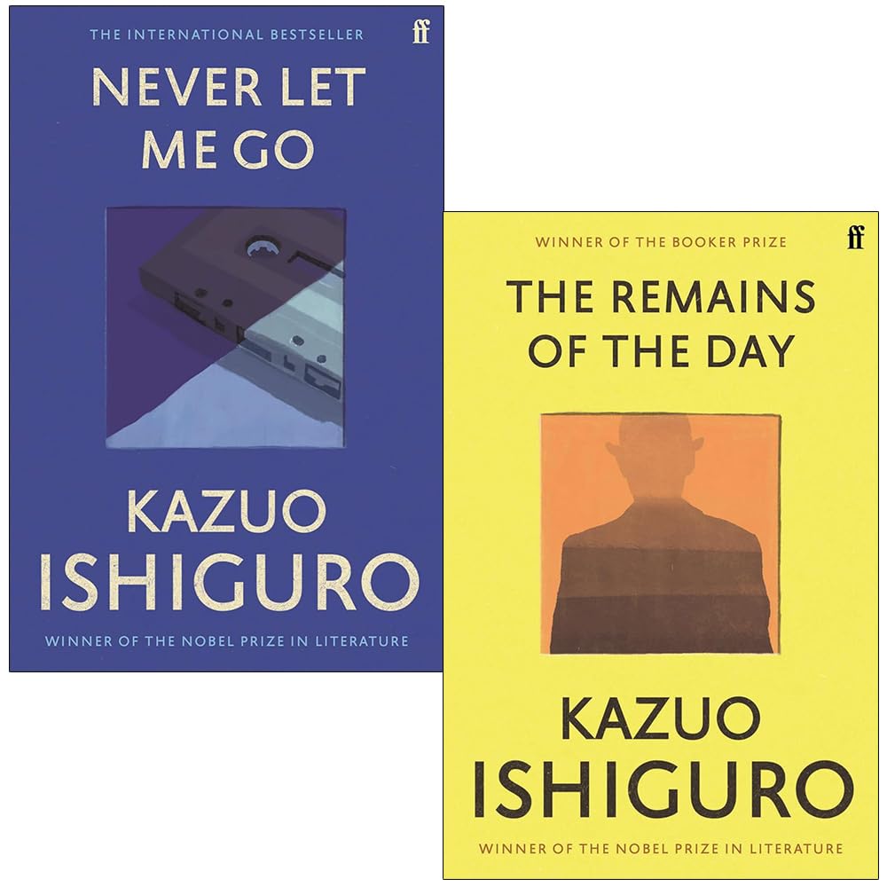 Kazuo Ishiguro 2 Books Collection Set (Never Let Me Go & The Remains of the Day)