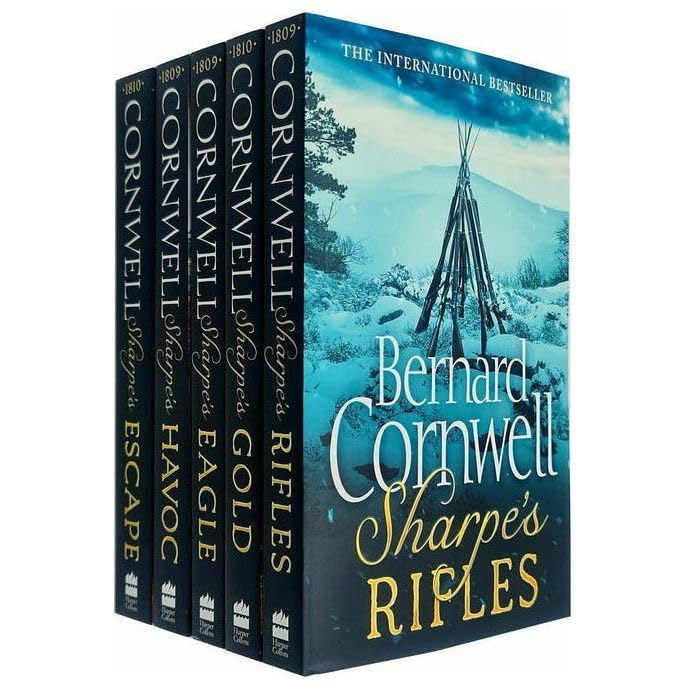 Richard Sharpe Series 10 Books Collection Set by Bernard Cornwell (Sharpe's Havoc, Sharpe's Eagle Sharpe's Gold, Sharpe's Escape)