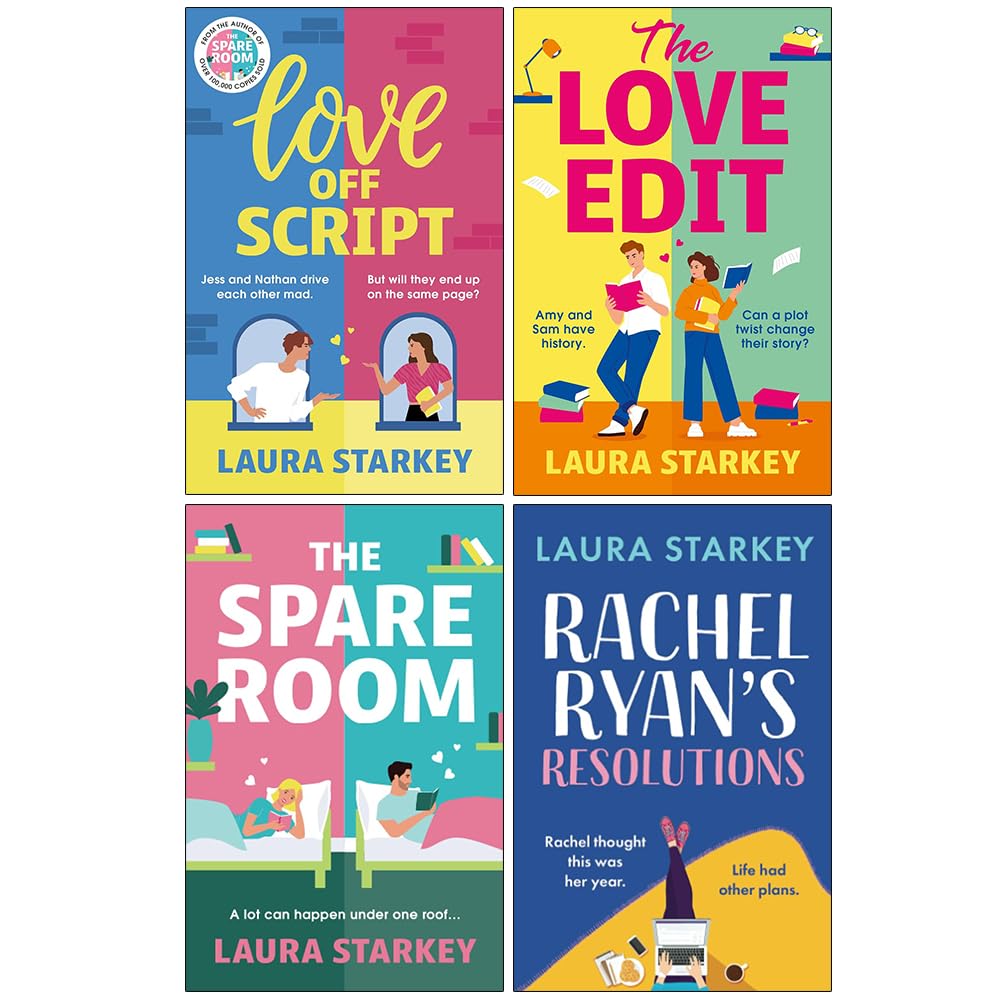 Laura Starkey Collection 4 Books Set (Love Off Script, The Love Edit, The Spare Room and Rachel Ryan's Resolutions)