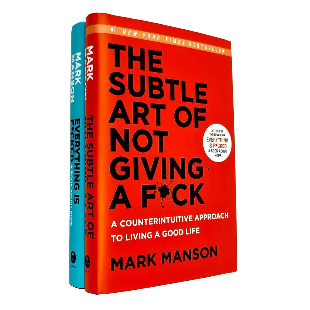 [Hardcover] The Subtle Art Of Not Giving A F*ck and Everything Is F*cked 2 Books Collection Set by Mark Manson