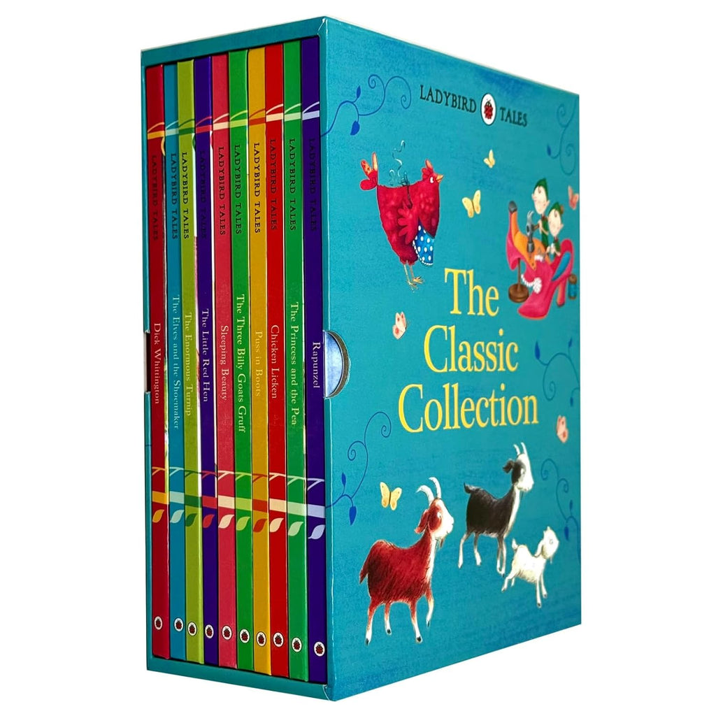 Ladybird Tales Classic Collection 10 Books Set (Dick Whittington, The Three Billy Goats Gruff, The Elves and the Shoemaker,Puss in Boots,The Enormous Turnip,Chicken Licken,The Little Red Hen & More)