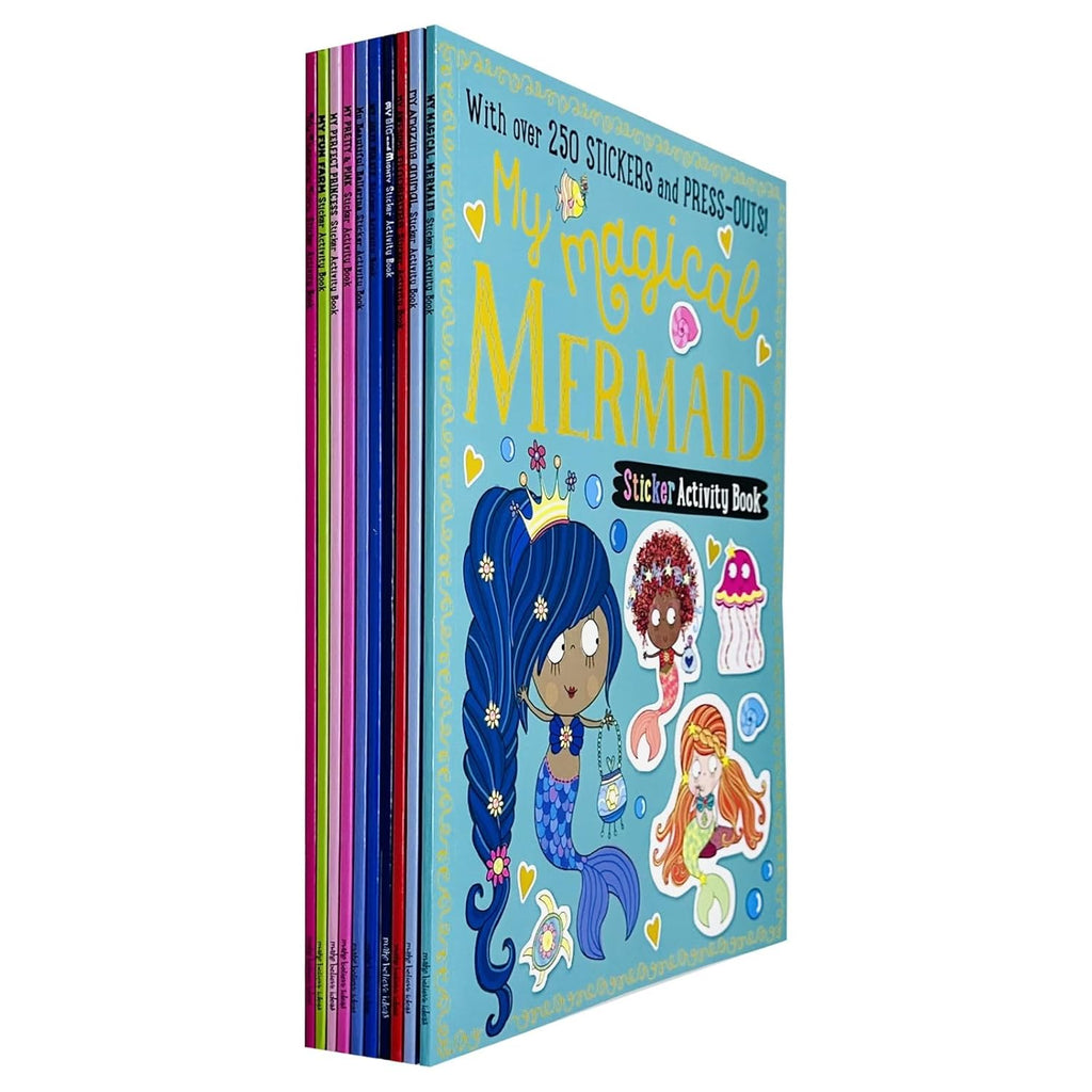 Sticker Activity 10 Books Collection Set With Fun Activities Card (My Fluttering Fairy)