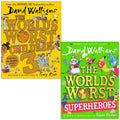 The World's Worst Series 2 Books Collection Set By David Walliams (The World's Worst Children 3 and The World's Worst Superheroes)