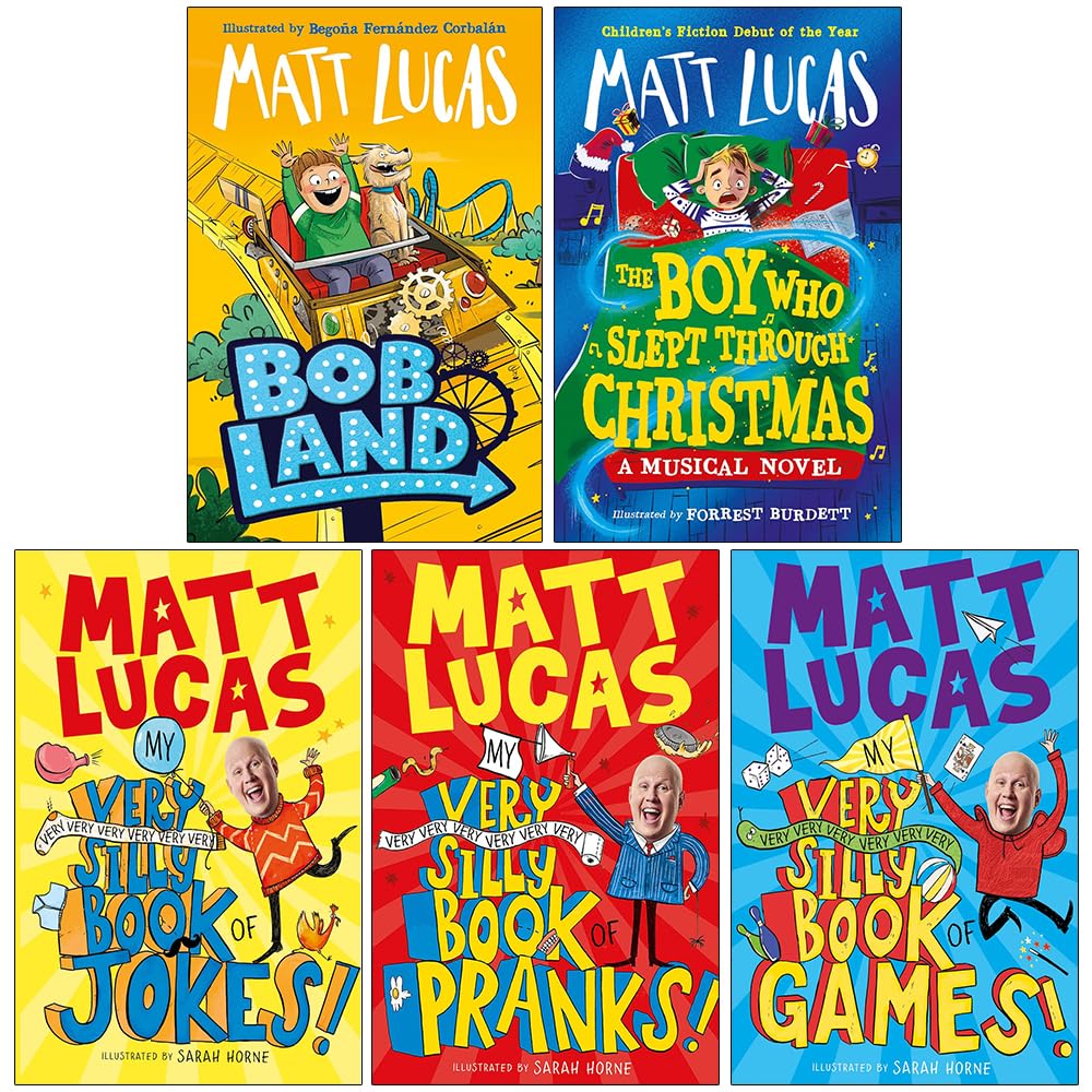 Matt Lucas 5 Books Collection Set (BobLand(HB), The Boy Who Slept Through Christmas)