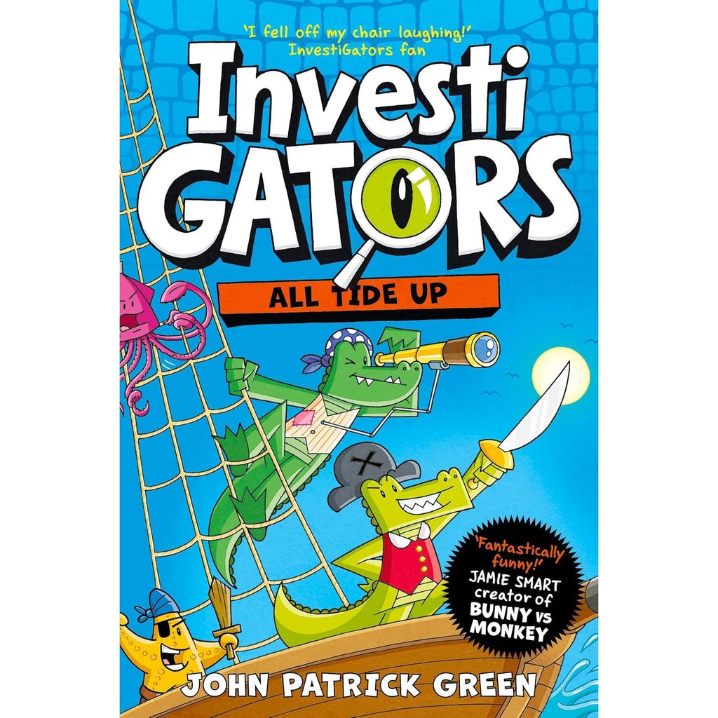InvestiGators Series by John Patrick Green 4 Books Set 6-9 (All Tide Up, Heist and Seek, Class Action, Case Files)
