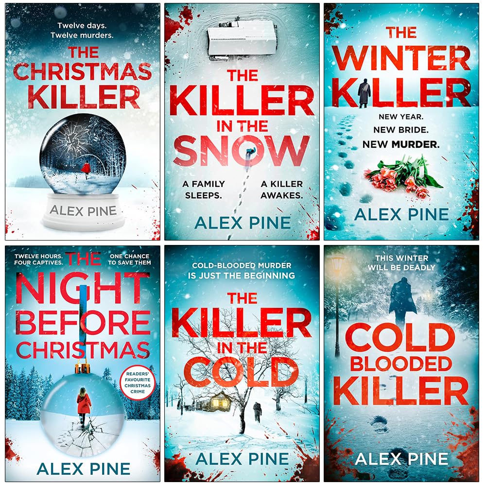 DI James Walker Series 1-6 Books Collection Set By Alex Pine (The Christmas Killer, The Killer in the Snow)