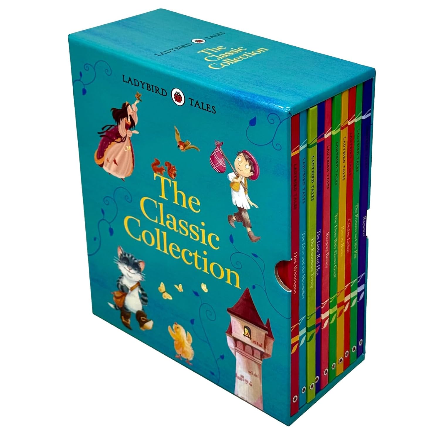 Ladybird Tales Classic Collection 10 Books Set (Dick Whittington, The Three Billy Goats Gruff, The Elves and the Shoemaker,Puss in Boots,The Enormous Turnip,Chicken Licken,The Little Red Hen & More)