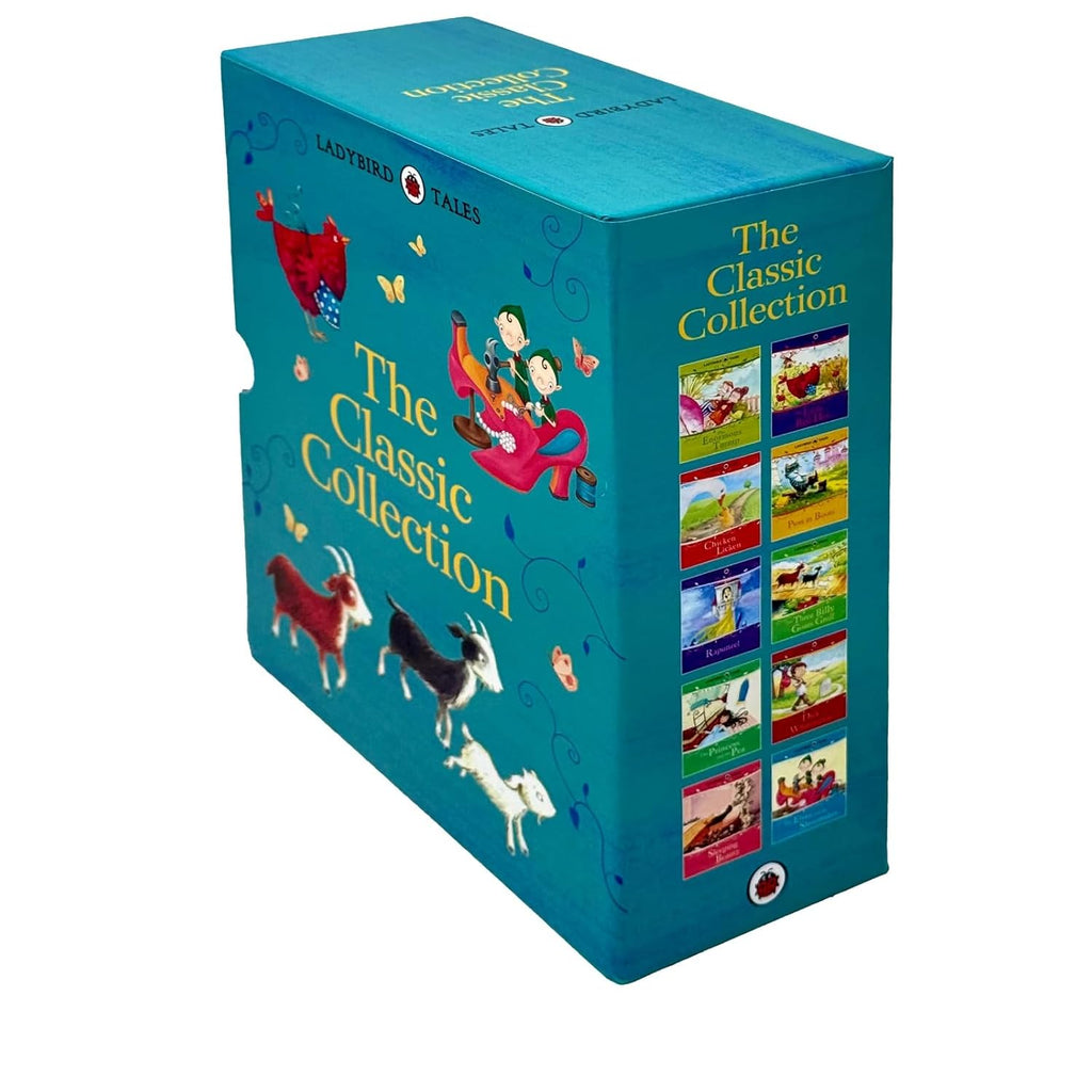Ladybird Tales Classic Collection 10 Books Set (Dick Whittington, The Three Billy Goats Gruff, The Elves and the Shoemaker,Puss in Boots,The Enormous Turnip,Chicken Licken,The Little Red Hen & More)