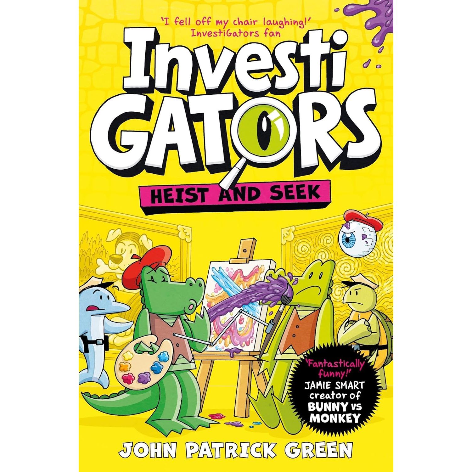 InvestiGators Series by John Patrick Green 4 Books Set 6-9 (All Tide Up, Heist and Seek, Class Action, Case Files)