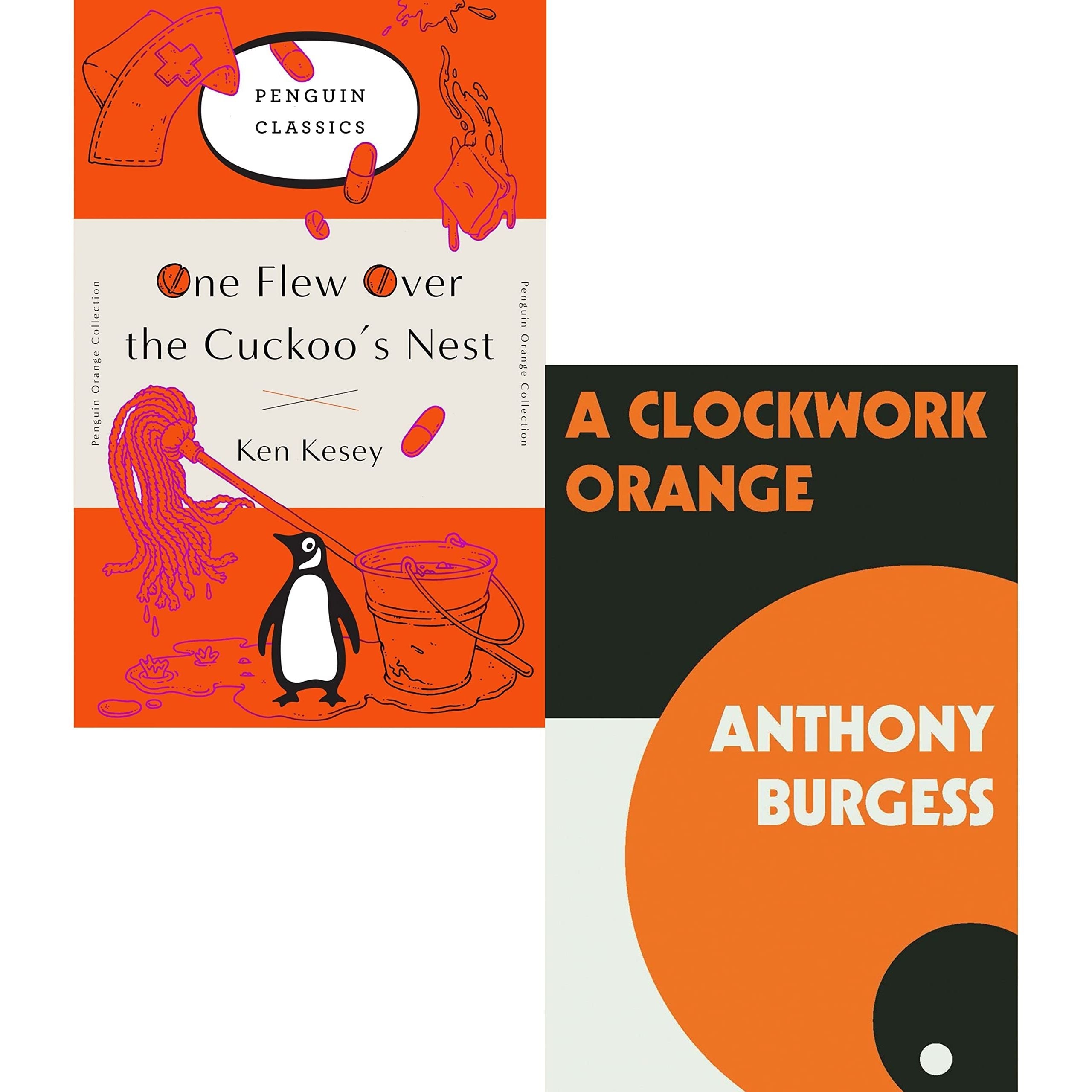 One flew over the cuckoos nest and a clockwork orange 2 books collection set