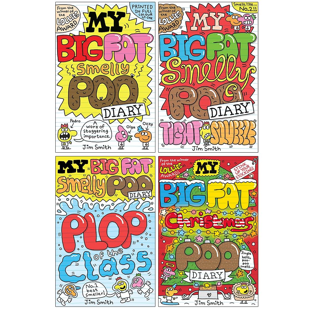 My Big Fat Smelly Poo Diary 4 Books Collection Set By Jim Smith (My Big Fat Smelly Poo Diary)