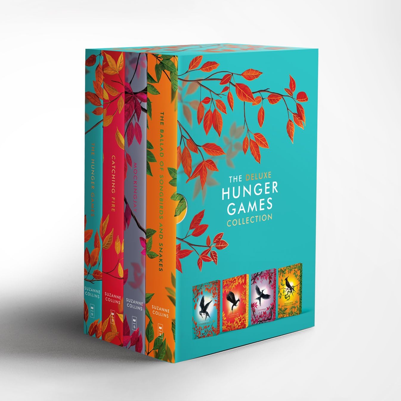 The Deluxe Hunger Games Collection 4 Book Set | Patterned-Edge Editions of the Global Bestseller by Suzanne Collins