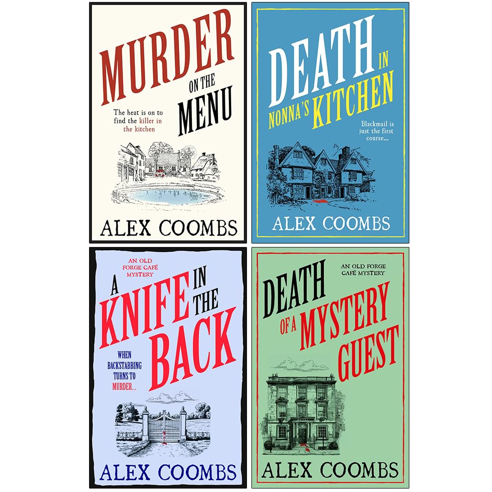 Old Forge Cafe Mysteries Series 1-4 Collection Books Set By Alex Coombs (Murder on the Menu, Death in Nonna's Kitchen)