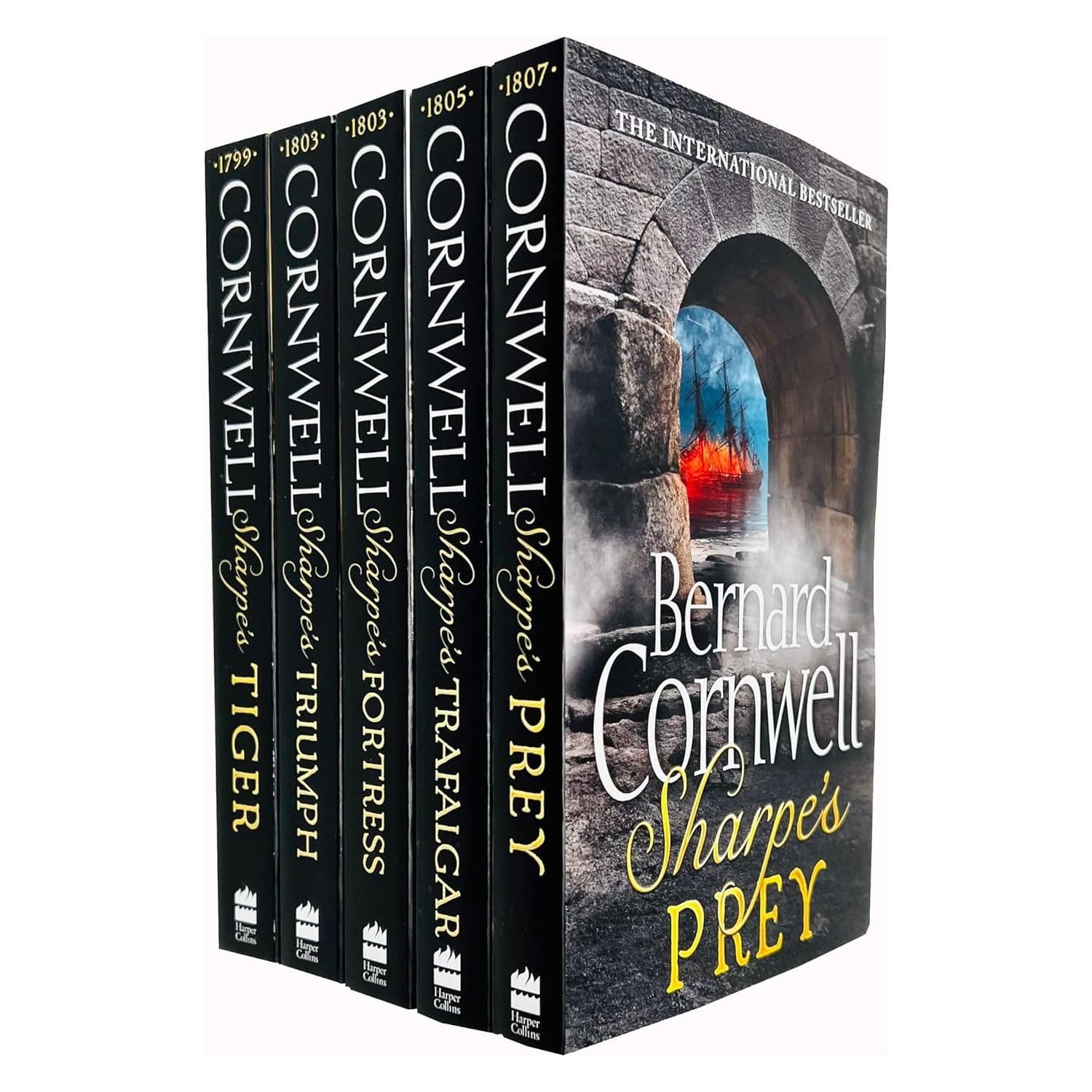 Richard Sharpe Series 10 Books Collection Set by Bernard Cornwell (Sharpe's Havoc, Sharpe's Eagle Sharpe's Gold, Sharpe's Escape)