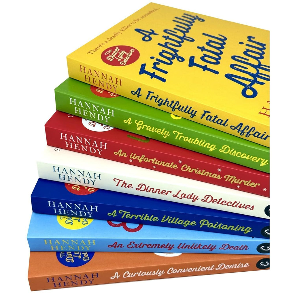 The Dinner Lady Detectives Series 7 Books Collection Set By Hannah Hendy (The Dinner Lady Detectives, An Unfortunate Christmas Murder)