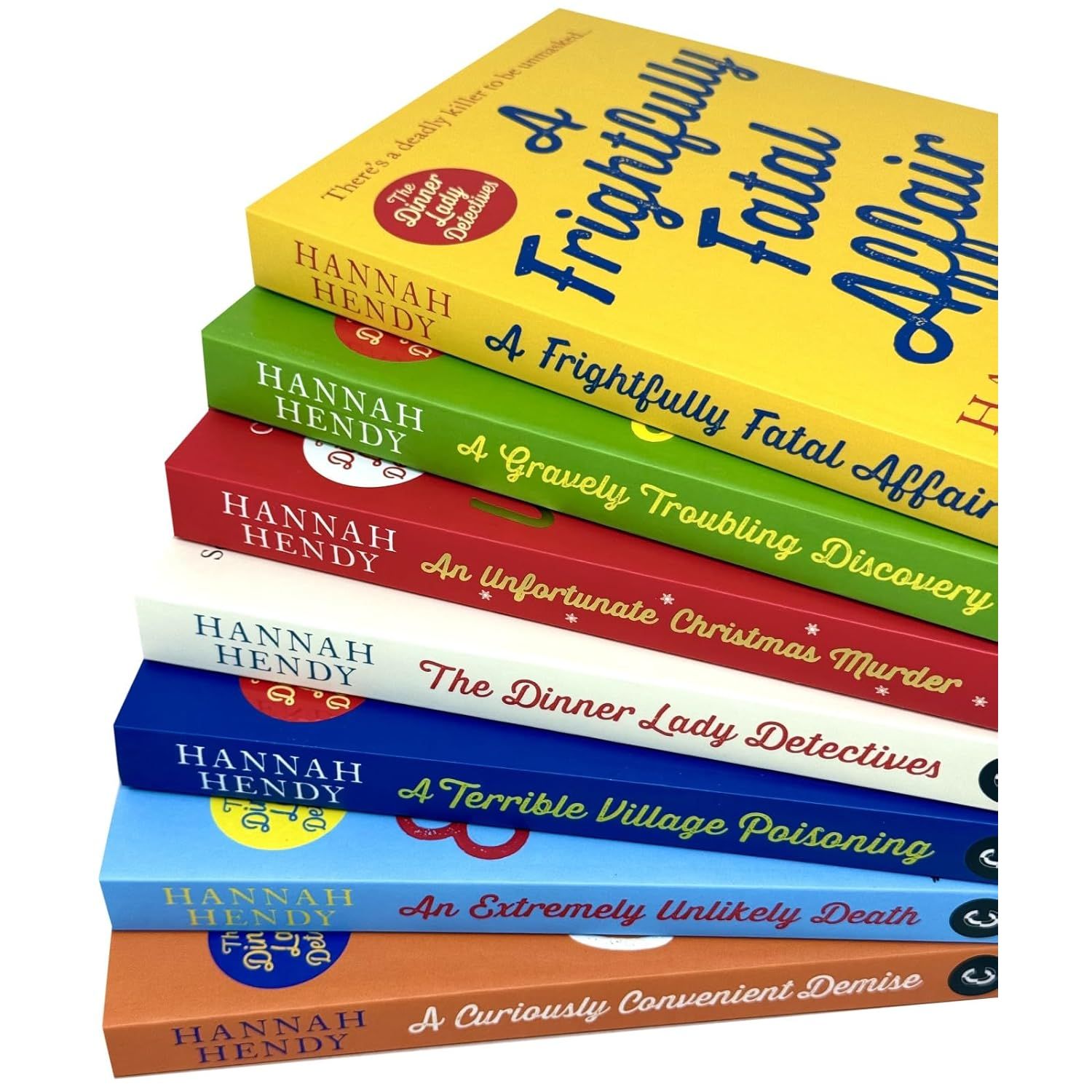 The Dinner Lady Detectives Series 7 Books Collection Set By Hannah Hendy (The Dinner Lady Detectives, An Unfortunate Christmas Murder)