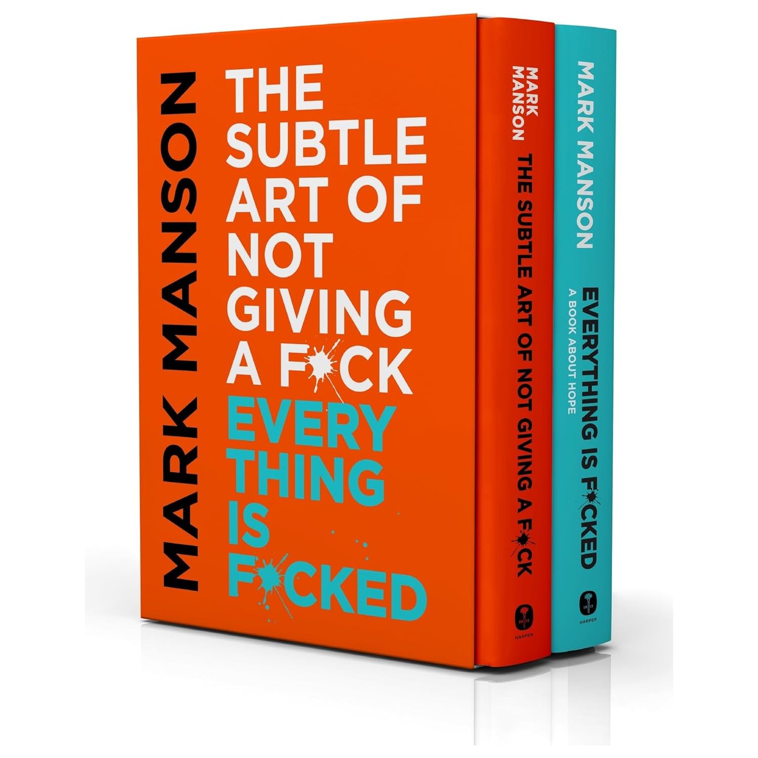The Subtle Art of Not Giving a Fck & Everything Is Fcked Box Set by Mark Manson | 2-Book Life-Changing Self-Help Collection
