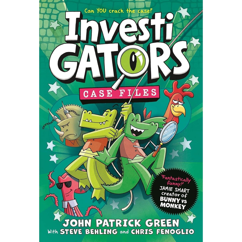InvestiGators Series by John Patrick Green 4 Books Set 6-9 (All Tide Up, Heist and Seek, Class Action, Case Files)