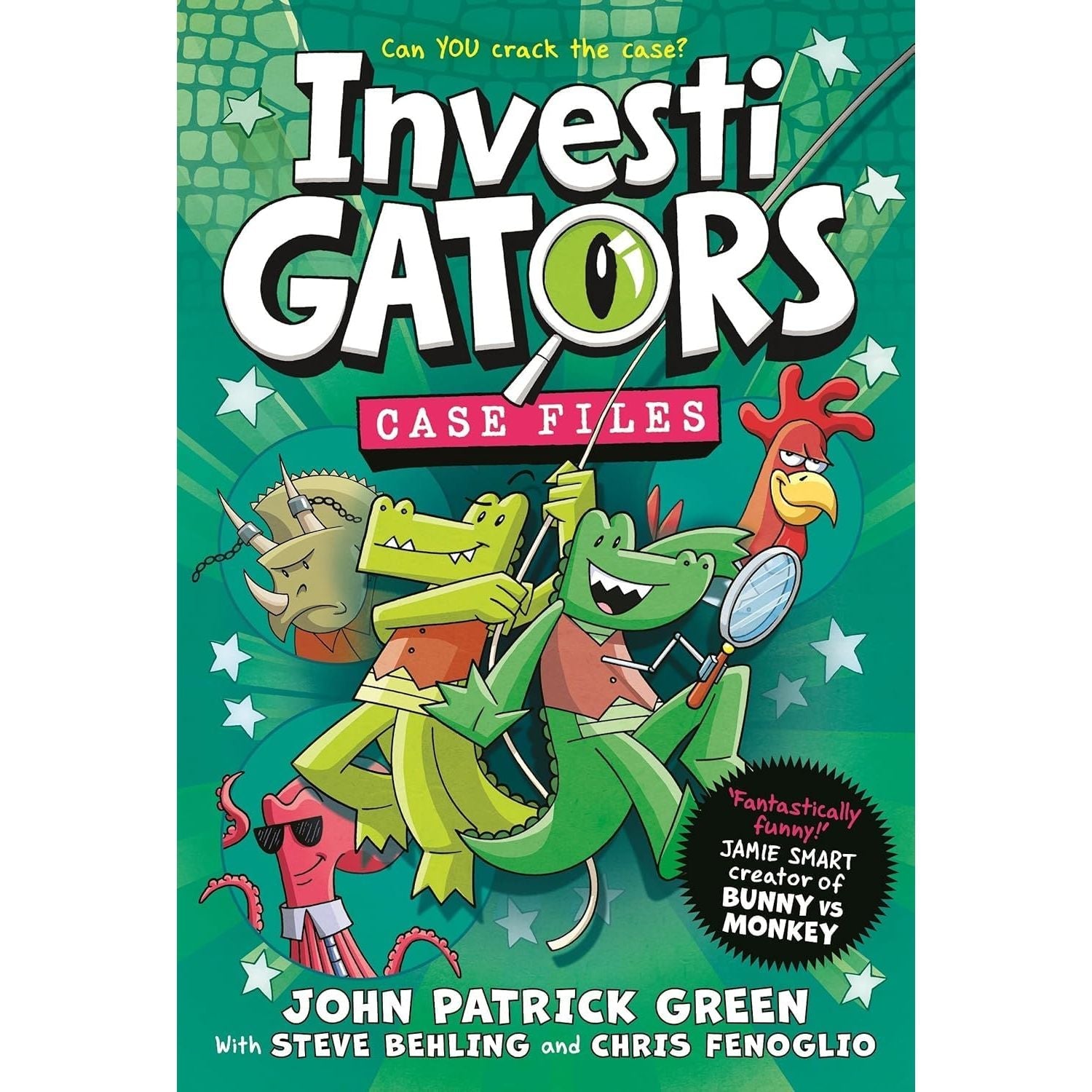 InvestiGators Series by John Patrick Green 4 Books Set 6-9 (All Tide Up, Heist and Seek, Class Action, Case Files)