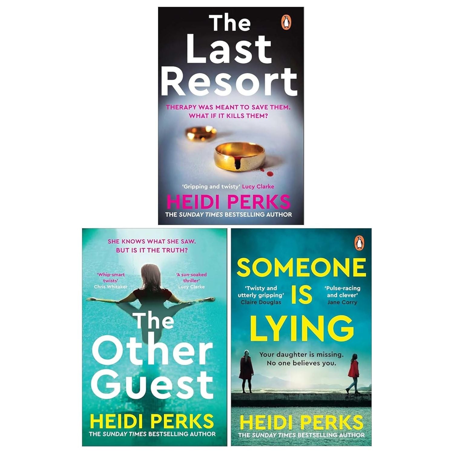 Heidi Perks Collection 3 Books Set (The Last Resort, The Other Guest and Someone Is Lying)