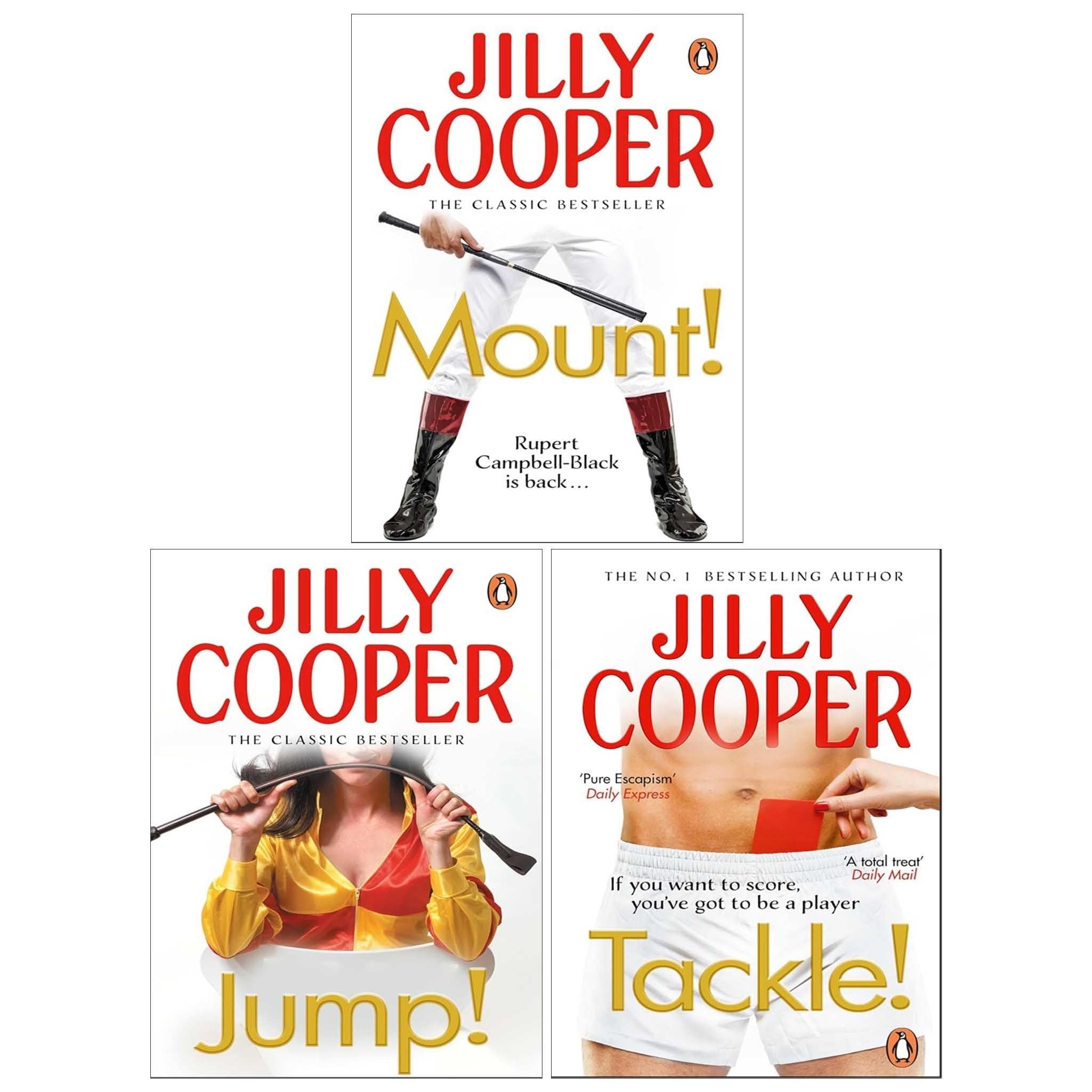 Rutshire Chronicles Series Book 9-11 By Jilly Cooper 3 Books Collection Set (Jump, Mount & Tackle)