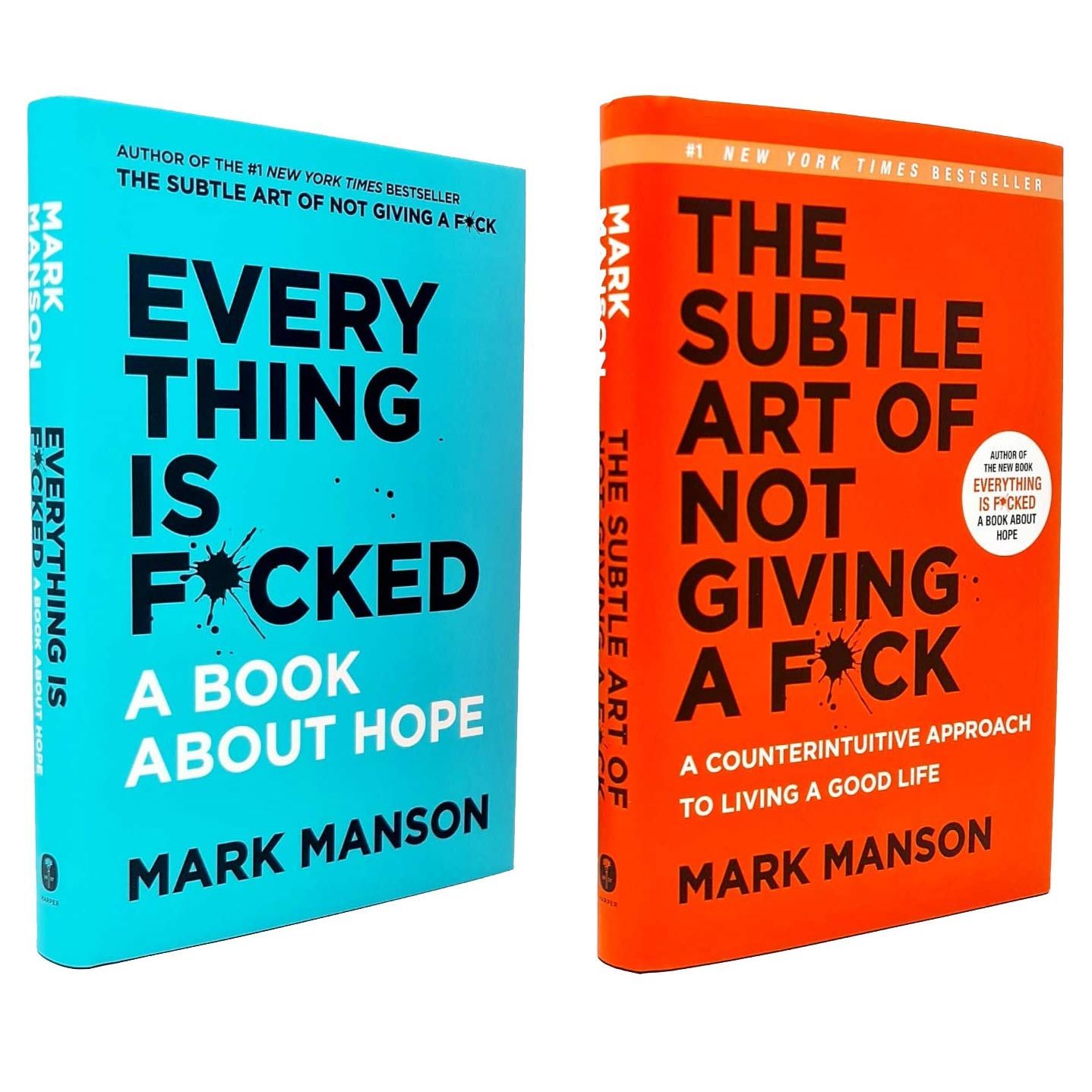 [Hardcover] The Subtle Art Of Not Giving A F*ck and Everything Is F*cked 2 Books Collection Set by Mark Manson
