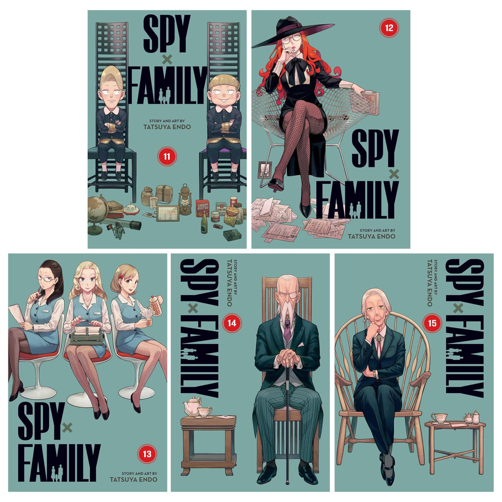 Spy x Family Series (Vol 11-15) by Tatsuya Endo 5 Books Collection Set by Tatsuya Endo