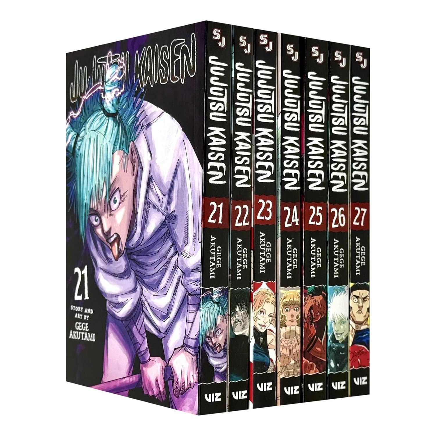 Jujutsu Kaisen Vol 21-27: 7 Books Collection Set by Gege Akutami