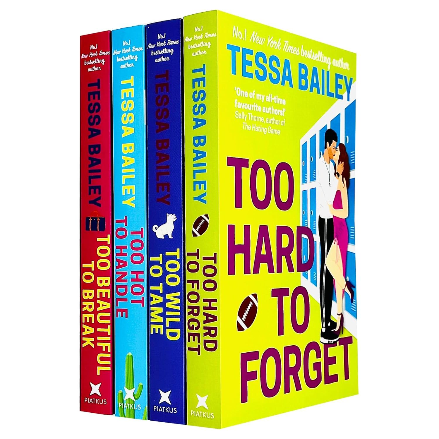 Romancing the Clarksons Series Books 1 - 4 Collection Set by Tessa Bailey (Too Hot to Handle, Too Wild to Tame, Too Hard to Forget, Too Beautiful to Break)