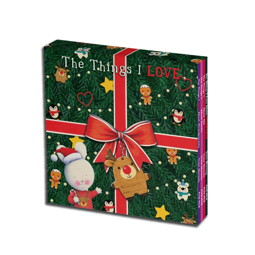 Christmas Magic: The Things I Love About Christmas – Deluxe 4-Book Hardback Gift Set by Trace Moroney (Ages 3–5)