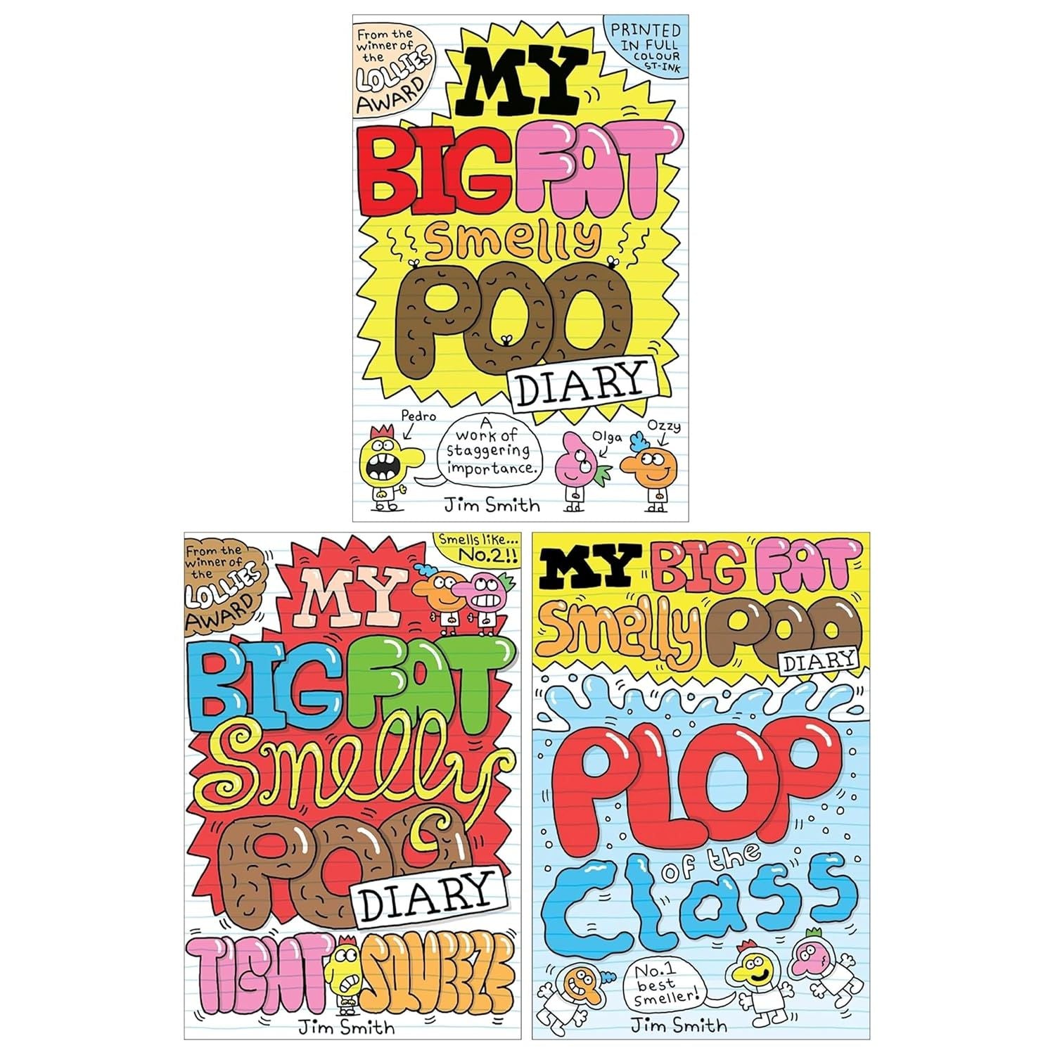 My Big Fat Smelly Poo Diary by Jim Smith 3 Full-Colour Graphic Novels Set (My Big Fat Smelly Poo Diary)