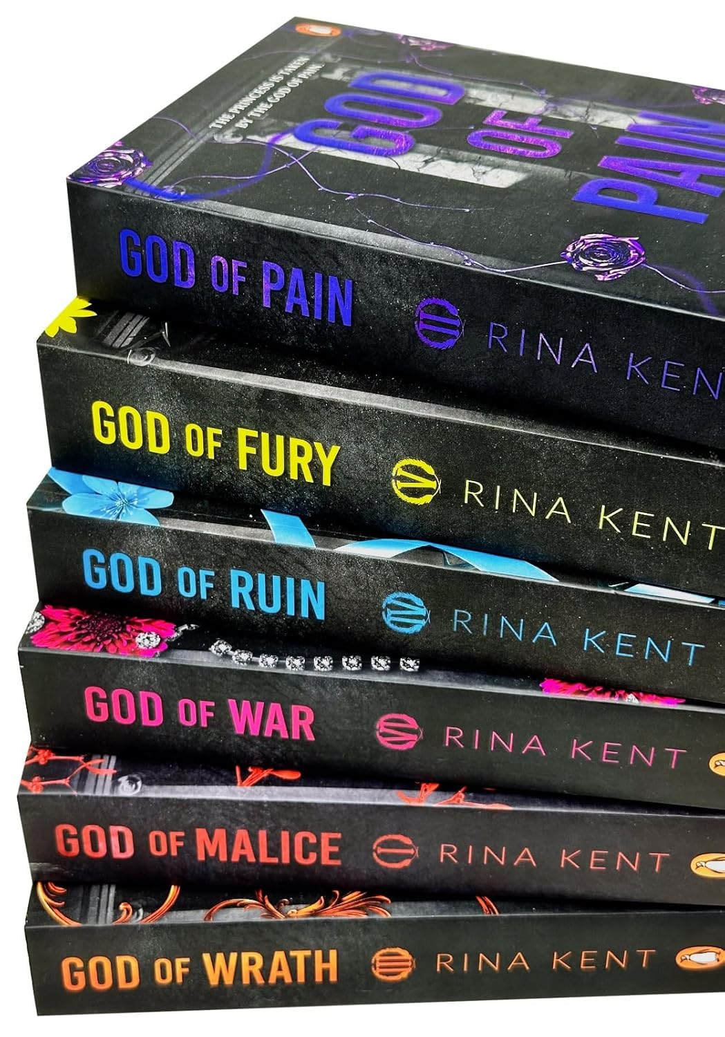 Legacy of Gods Series 6 Books Collection Set By Rina Kent (God of Pain, God of Fury, God of Ruin, God of War, God of Malice and God of Wrath)