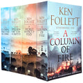 Ken Follett Kingsbridge 4 Books Collection Set – Pillars of the Earth, World Without End, A Column of Fire, The Evening and the Morning