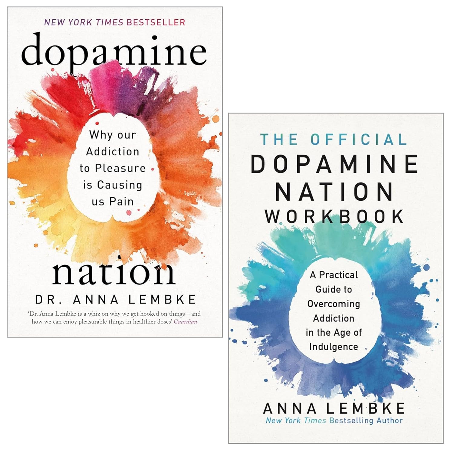 Dopamine Nation and The Official Dopamine Nation Workbook 2 Books Collection Set by Dr Anna Lembke