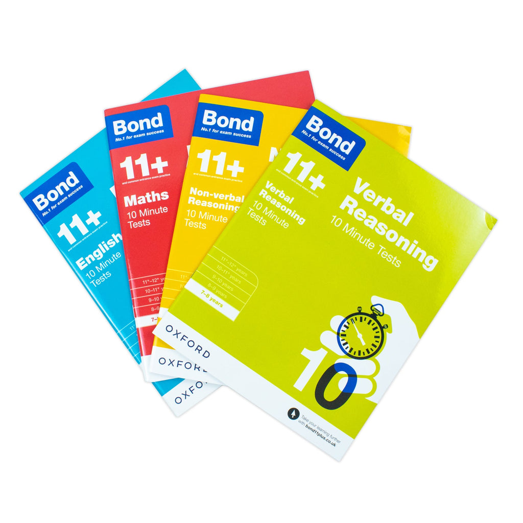 Bond 11+ Maths English 10 Minute Tests For Ages 8-9 Verbal Reasoning, Non-verbal Reasoning