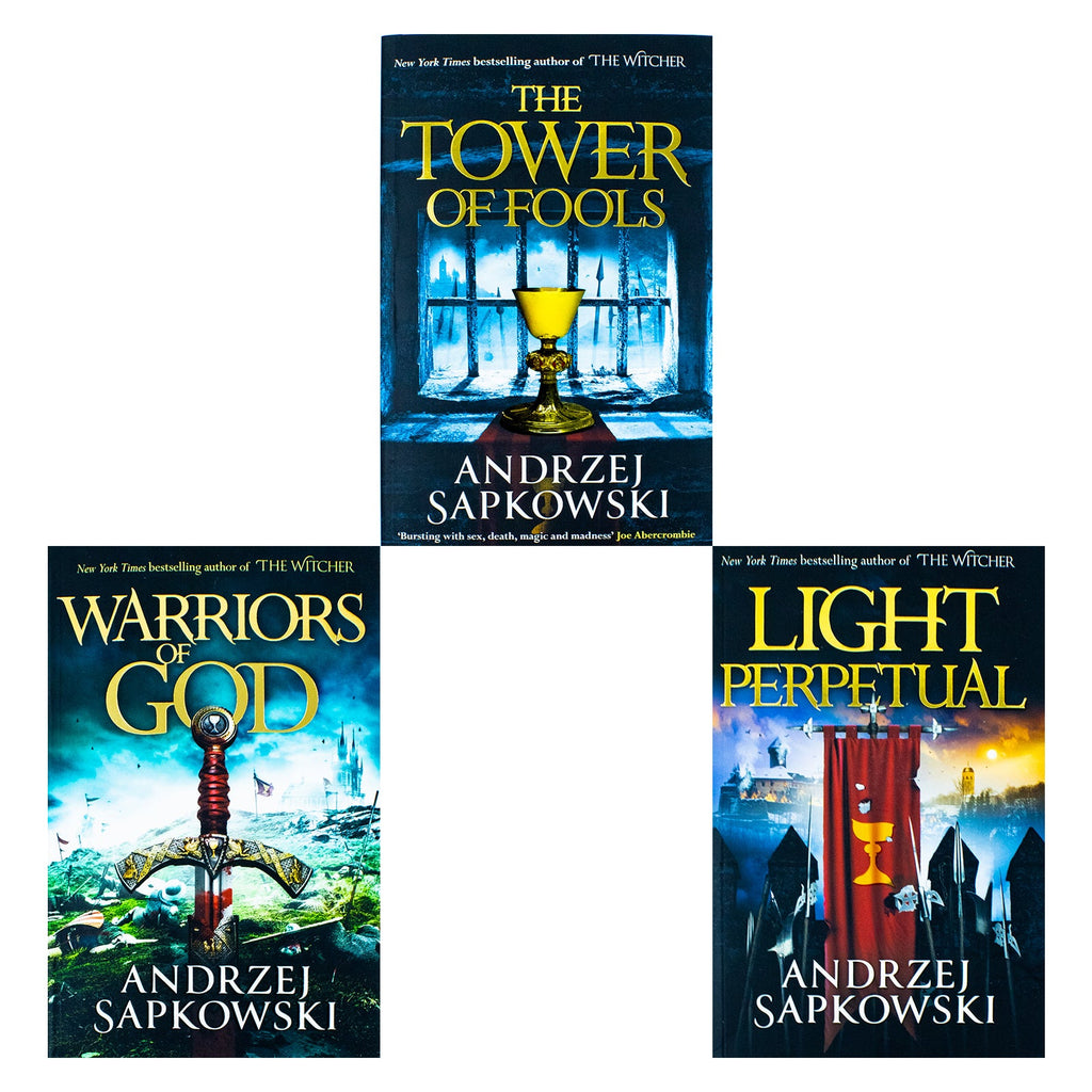 The Hussite Trilogy 3 Books Collection Set by Andrzej Sapkowski (The Tower of Fools, Warriors of God, Light Perpetual)