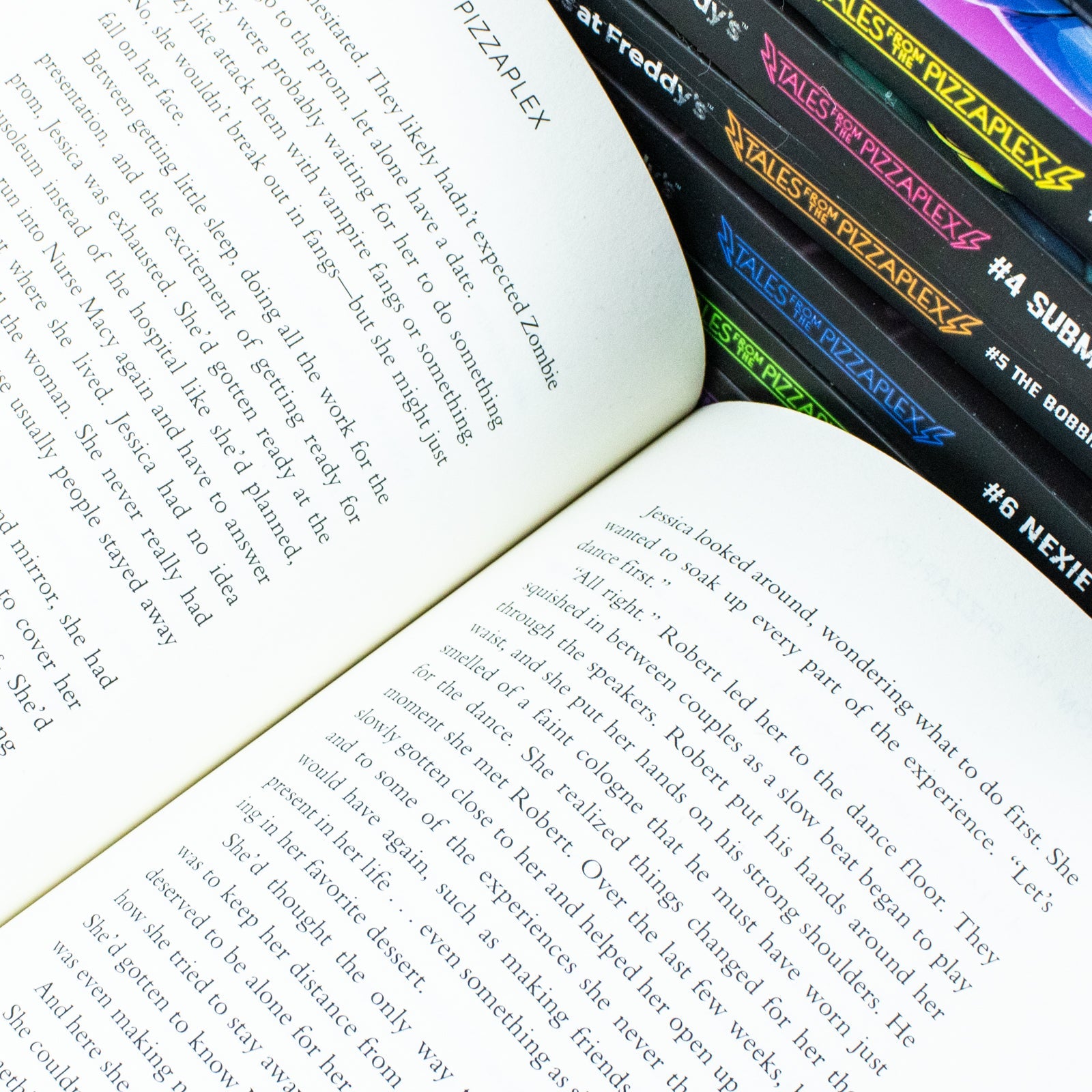 Five Nights at Freddys: Tales from the Pizzaplex Series 8 Books Collection Set By Scott Cawthon (Lally's Game, Happs, Somniphobia, Submechanophobia, The Bobbiedots Conclusion, Nexie, Tiger Rock, B7-2)