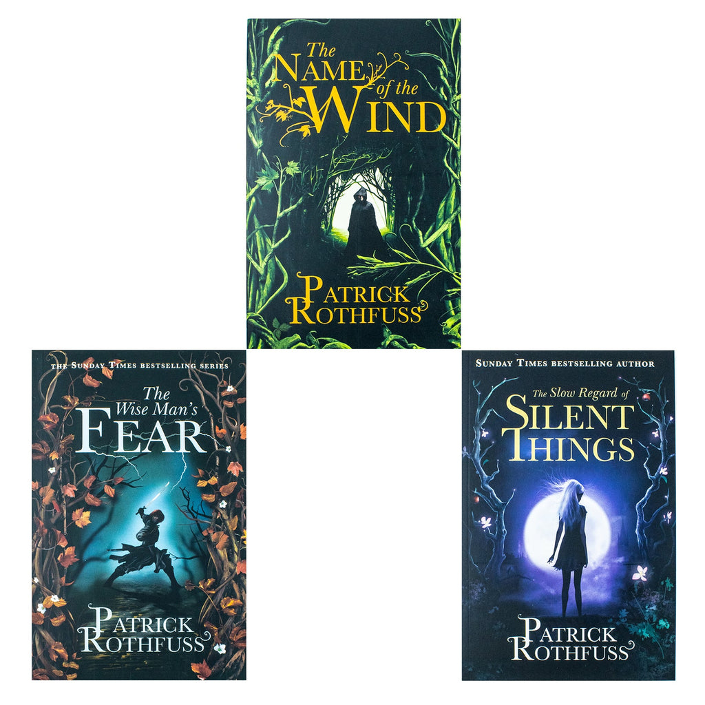 Kingkiller Chronicle Patrick Rothfuss Collection 3 Books Set | The Name of the Wind, The Wise Man’s Fear & The Slow Regard of Silent Things