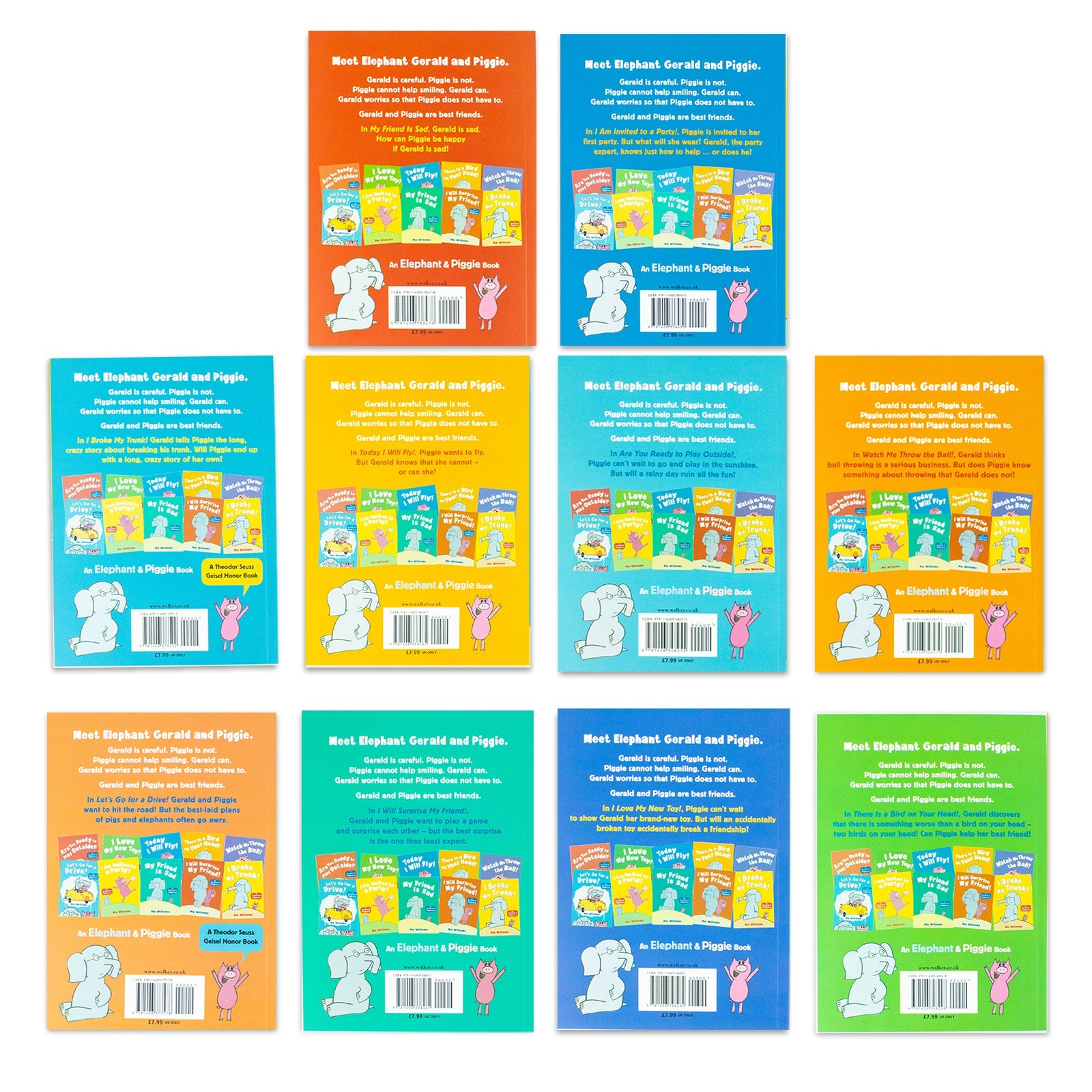 The Wonderful World of Elephant and Piggie Series 10 Books Collection Box Set by Mo Willems