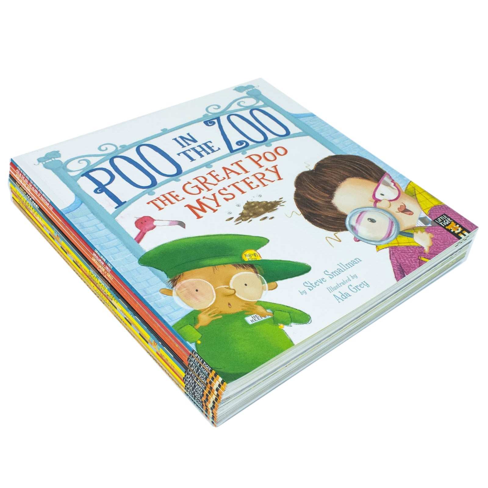 The Zoo Series Children Picture Stories 12 Books Collection Set (Poo in the Zoo, The Great Poo Mystery, The Island of Dinosaur Poo, Little Why, Mighty Mo, Quiet!, Hippobottymus & More)