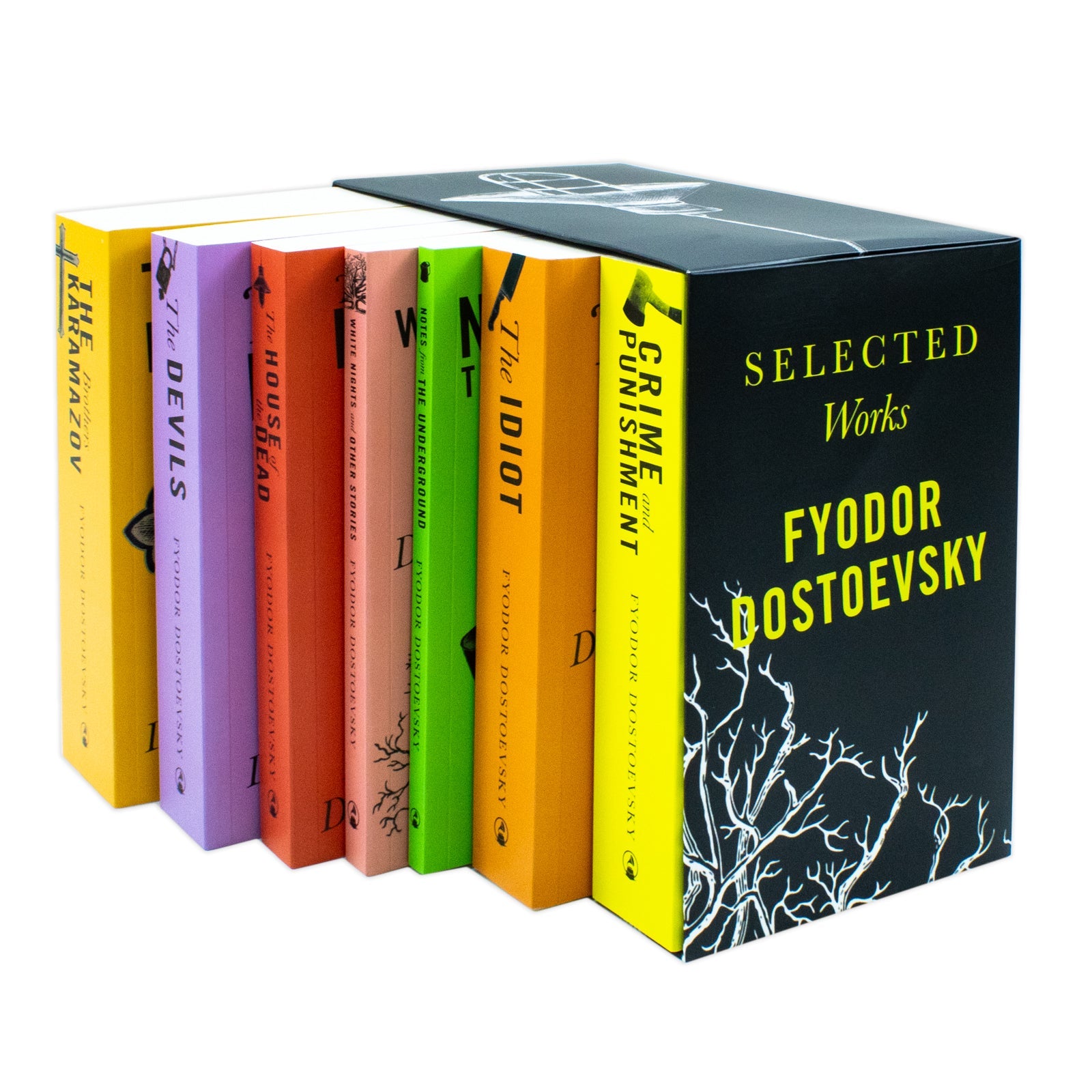 Selected Works of Fyodor Dostoevsky 7 Books Collection Set