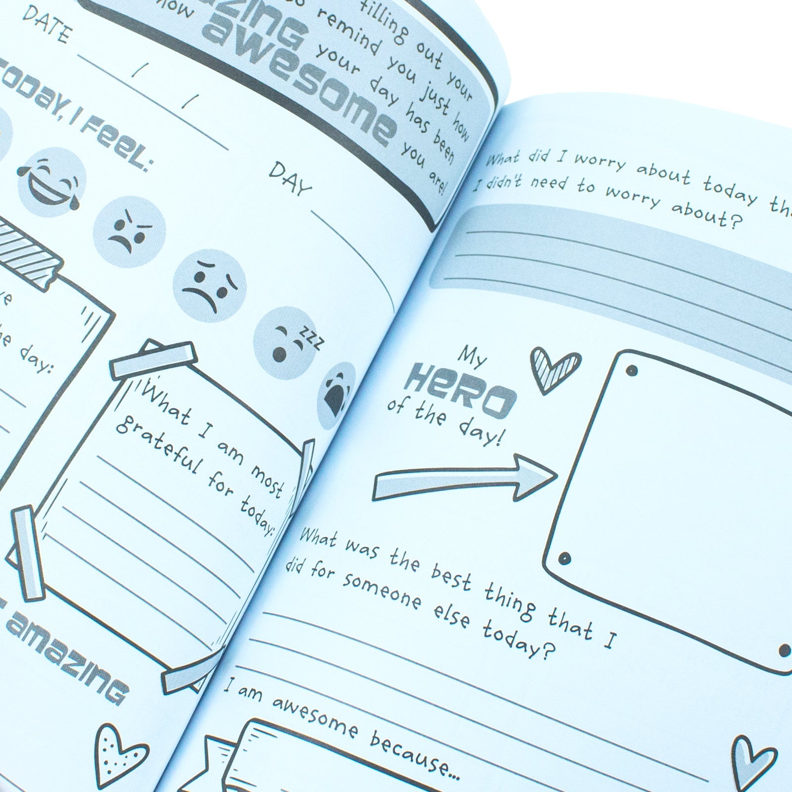 My Day is Amazing Journal: A 3 minute daily journal for kids to promote mindfulness and boost happiness
